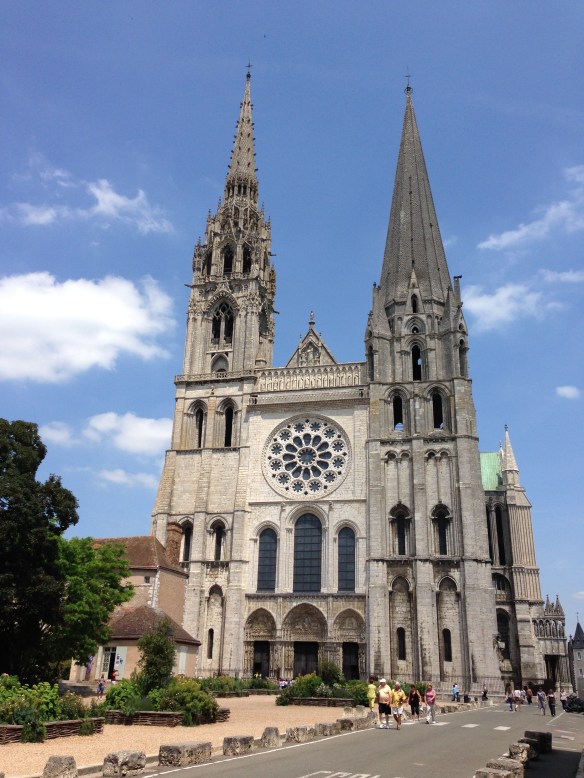 Chartres cathedral, France_front view_June 12, 2014
