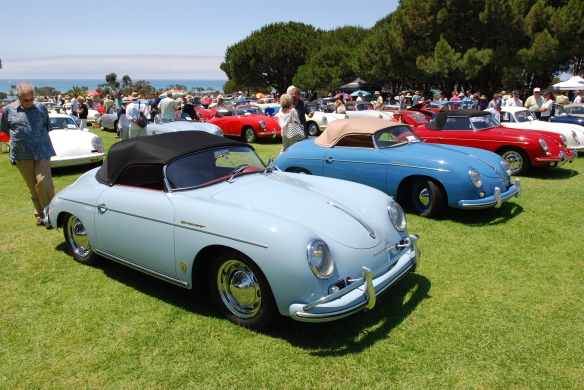 356 group shot_ robin eggs blue 356 in forground_2014 Dana Point concours_July 20, 2014
