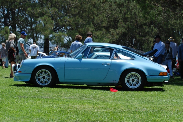 Gulf blue Porsche 911ST recreation_RGruppe_ side view_2014 Dana Point concours_July 20, 2014
