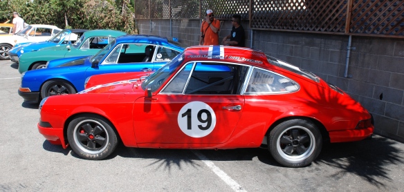 1969 Porsche 911S race car_Paul Newman & Bill Freeman_side view_Luftgekuhlt event_Sunday September 7, 2014